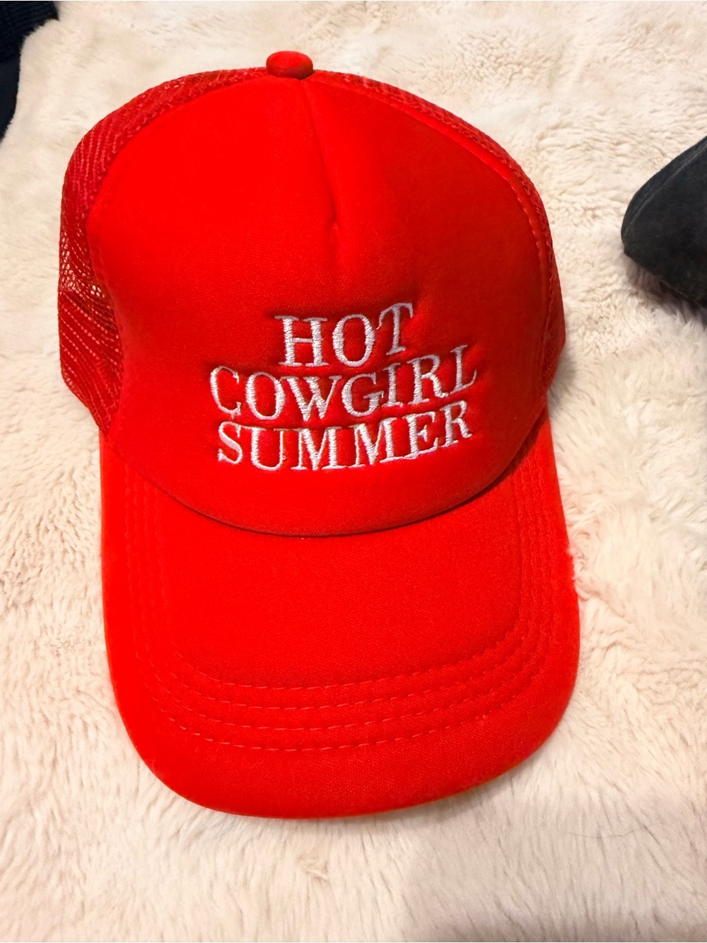 Hot Cowgirl Summer Red Trucker Hat